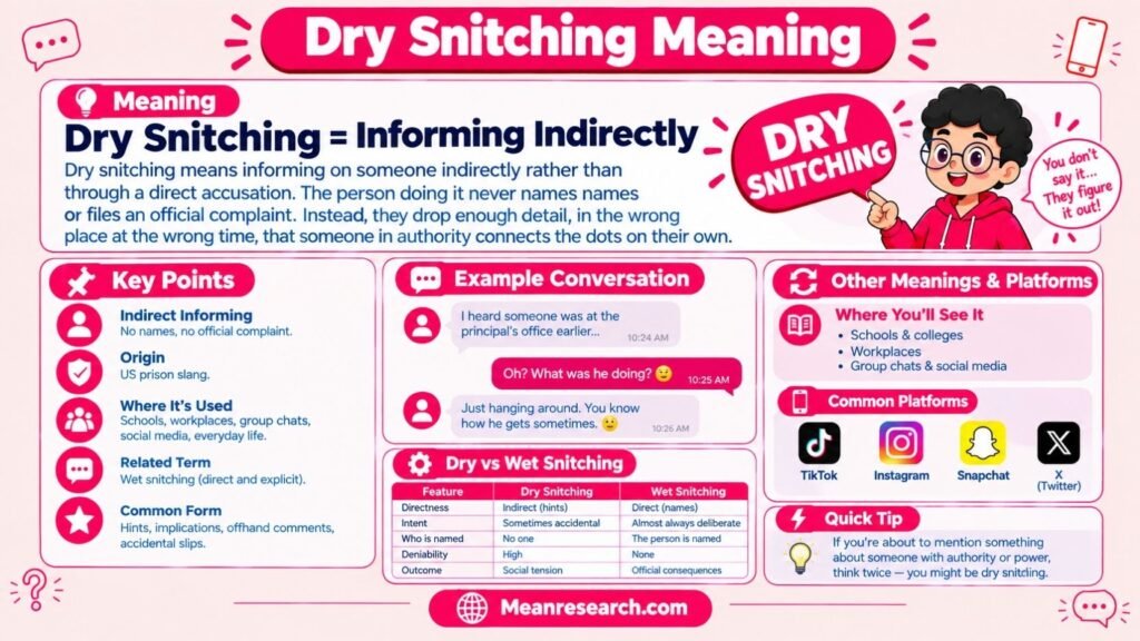 Dry Snitching Meaning: The Complete Guide To This Slang Term