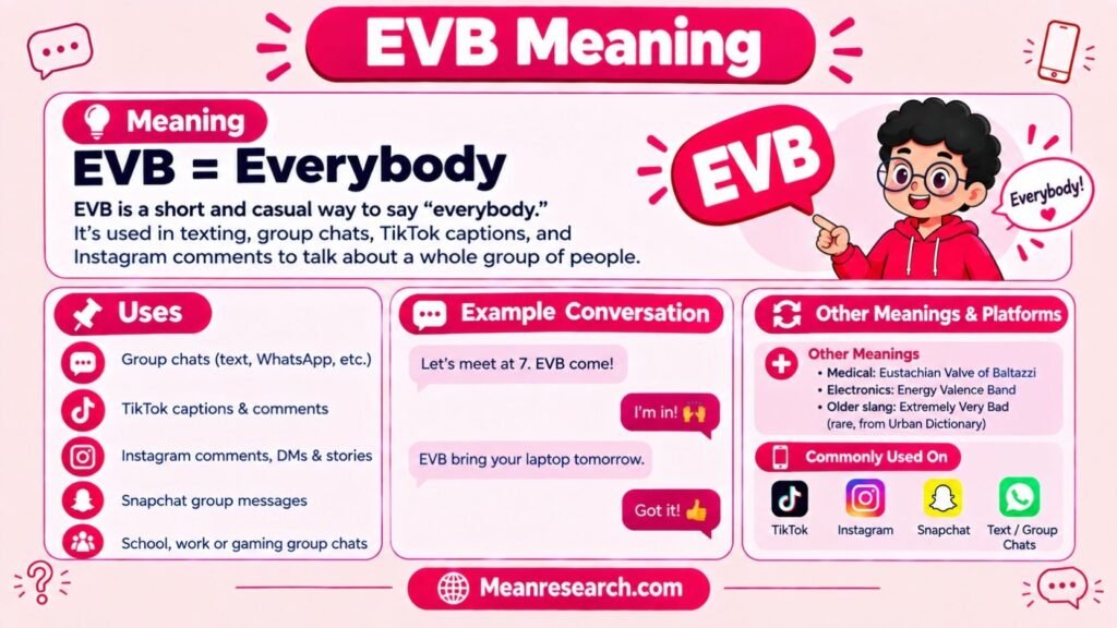 EVB Meaning: What This Popular Text Abbreviation Actually Means