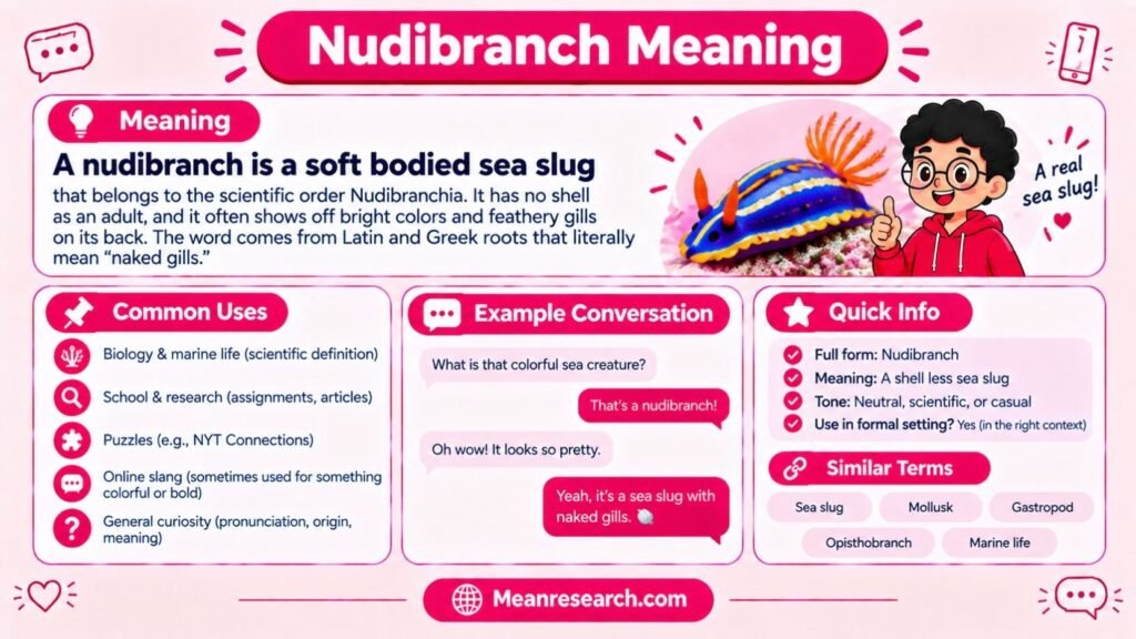 Nudibranch Meaning Explained: The Strange Sea Slug Word With A Surprising Puzzle Secret