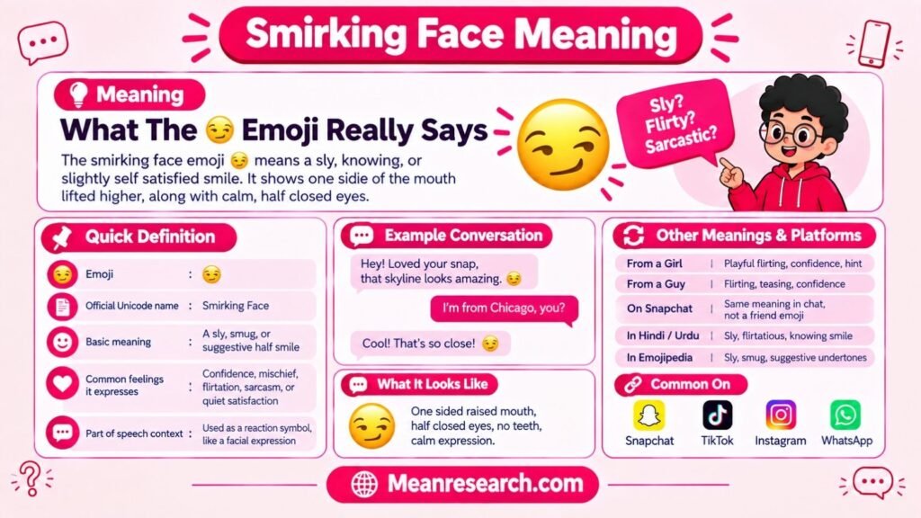Smirking Face Meaning: What The 😏 Emoji Really Says