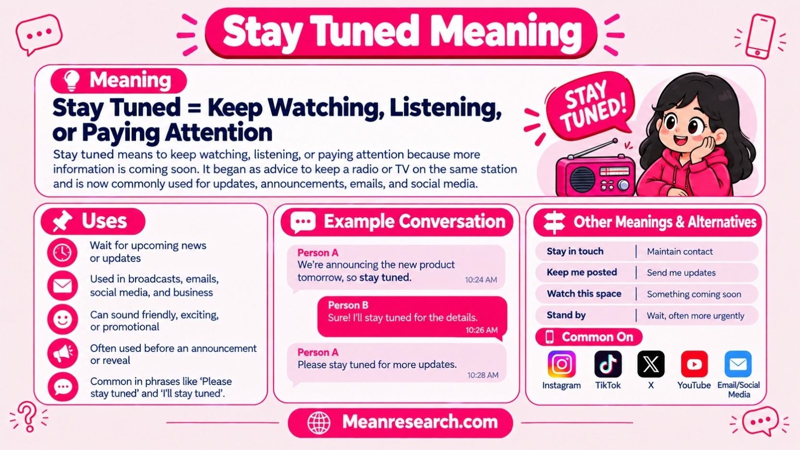 Stay Tuned Meaning: Full Definition, Origin And How to Use It Correctly