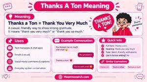 Thanks A Ton Meaning: What It Really Means And How To Use It